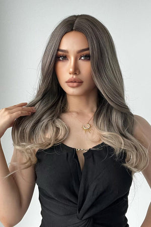 24" Ash Brown Blonde Straight Full-Machine Wig - MXSTUDIO.COM