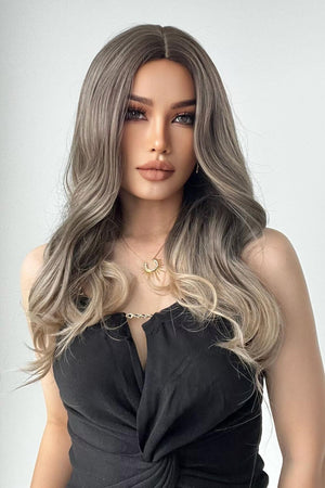 24" Ash Brown Blonde Straight Full-Machine Wig - MXSTUDIO.COM