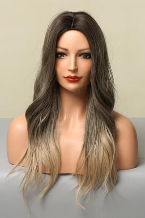 24" Ash Brown Blonde Straight Full-Machine Wig - MXSTUDIO.COM