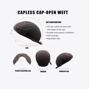 a diagram of a cap with different types of hair