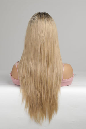 24'' Blonde Long Straight Lace Front Wig - MXSTUDIO.COM