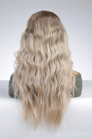 24'' Blonde Ombre Long Wave Lace Front Wig - MXSTUDIO.COM