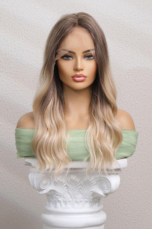 24" Blonde Ombre Wavy Lace Front Wigs - MXSTUDIO.COM