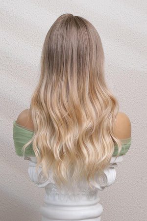 24" Blonde Ombre Wavy Lace Front Wigs - MXSTUDIO.COM