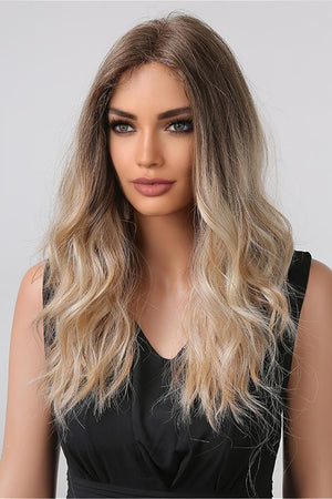 24" Blonde Ombre Wavy Lace Front Wigs - MXSTUDIO.COM