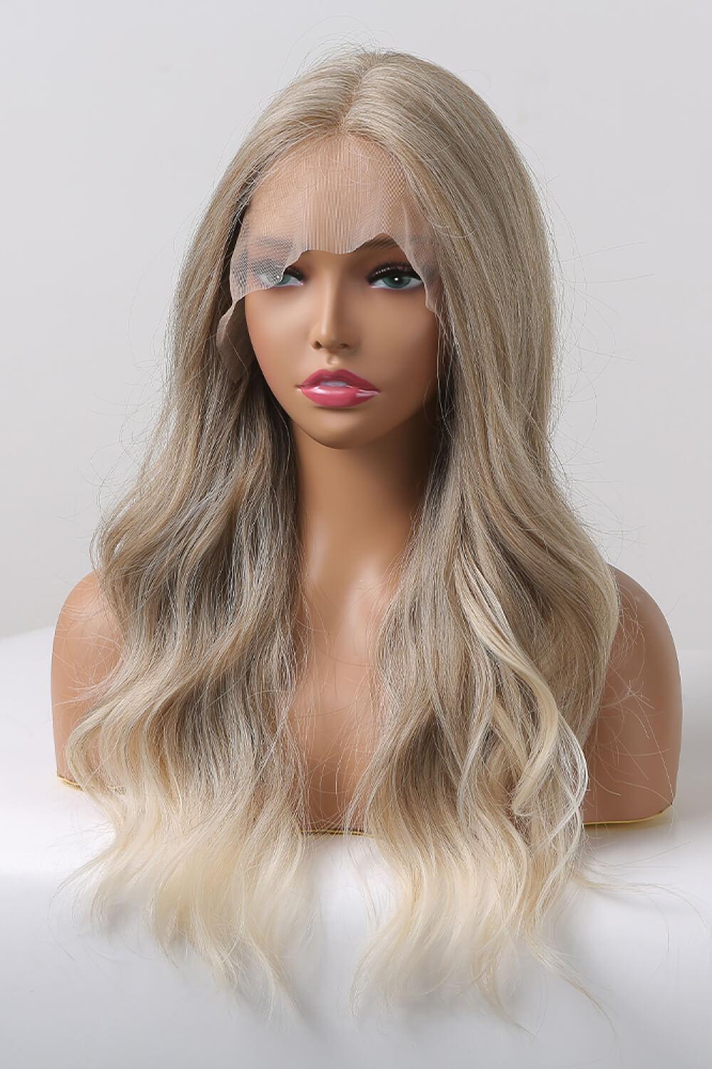 24" Medium Blonde Wavy Lace Front Wig - MXSTUDIO.COM