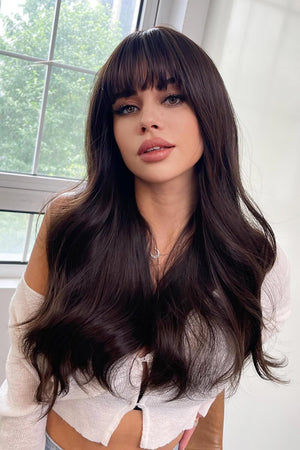 24'' Natural Look Wavy Full Machine Wig - MXSTUDIO.COM