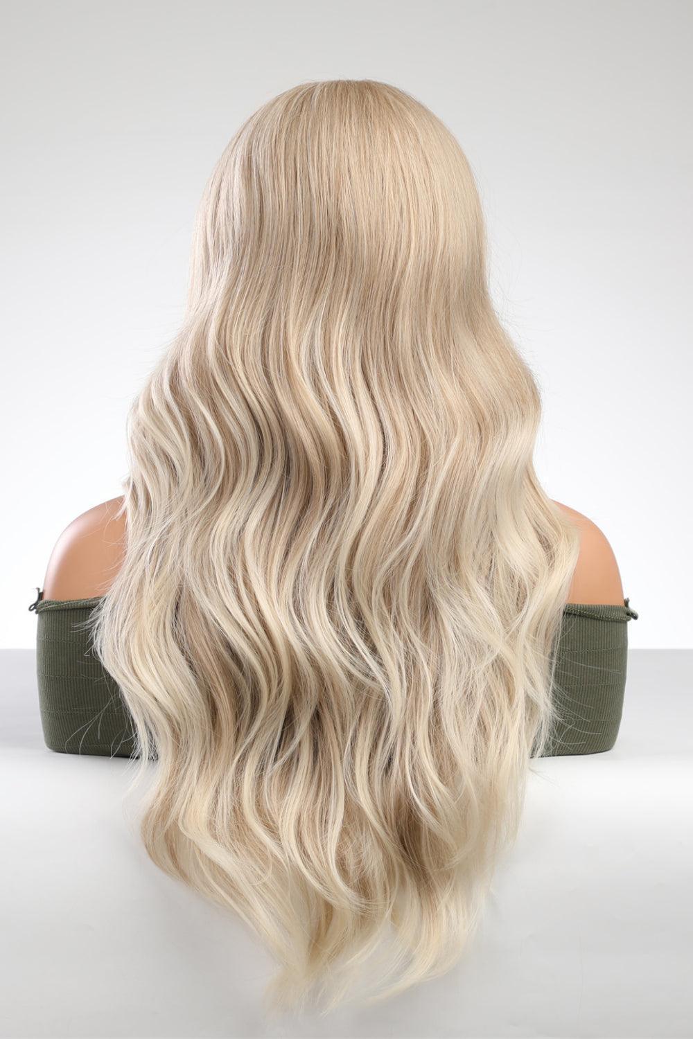 25" Blonde Long Wavy Lace Front Wig - MXSTUDIO.COM