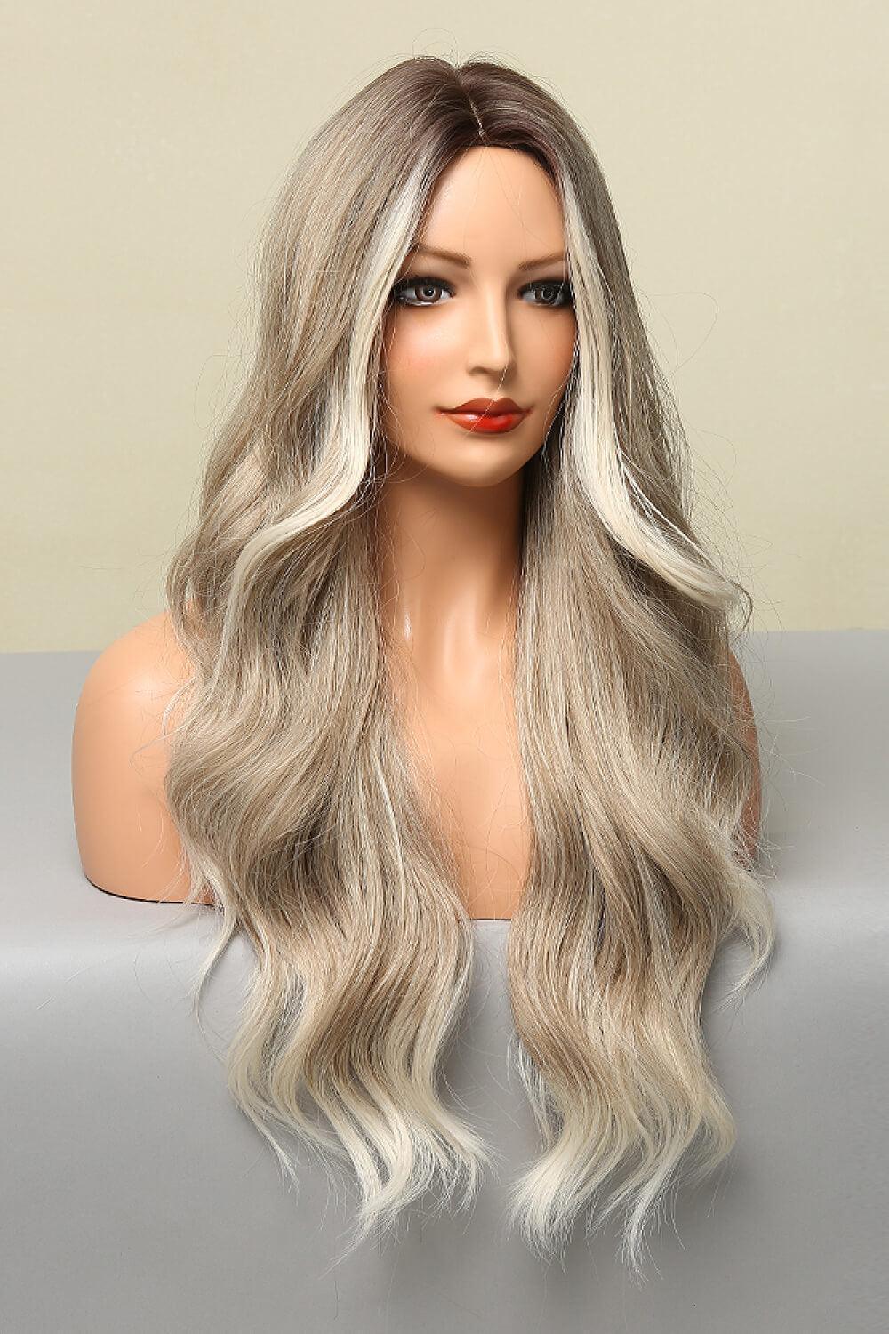 26'' Blonde Balayage Wave Full Machine Wig - MXSTUDIO.COM