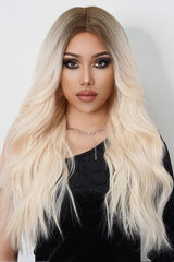 26'' Blonde Ombre Long Wave Full-Machine Wig - MXSTUDIO.COM