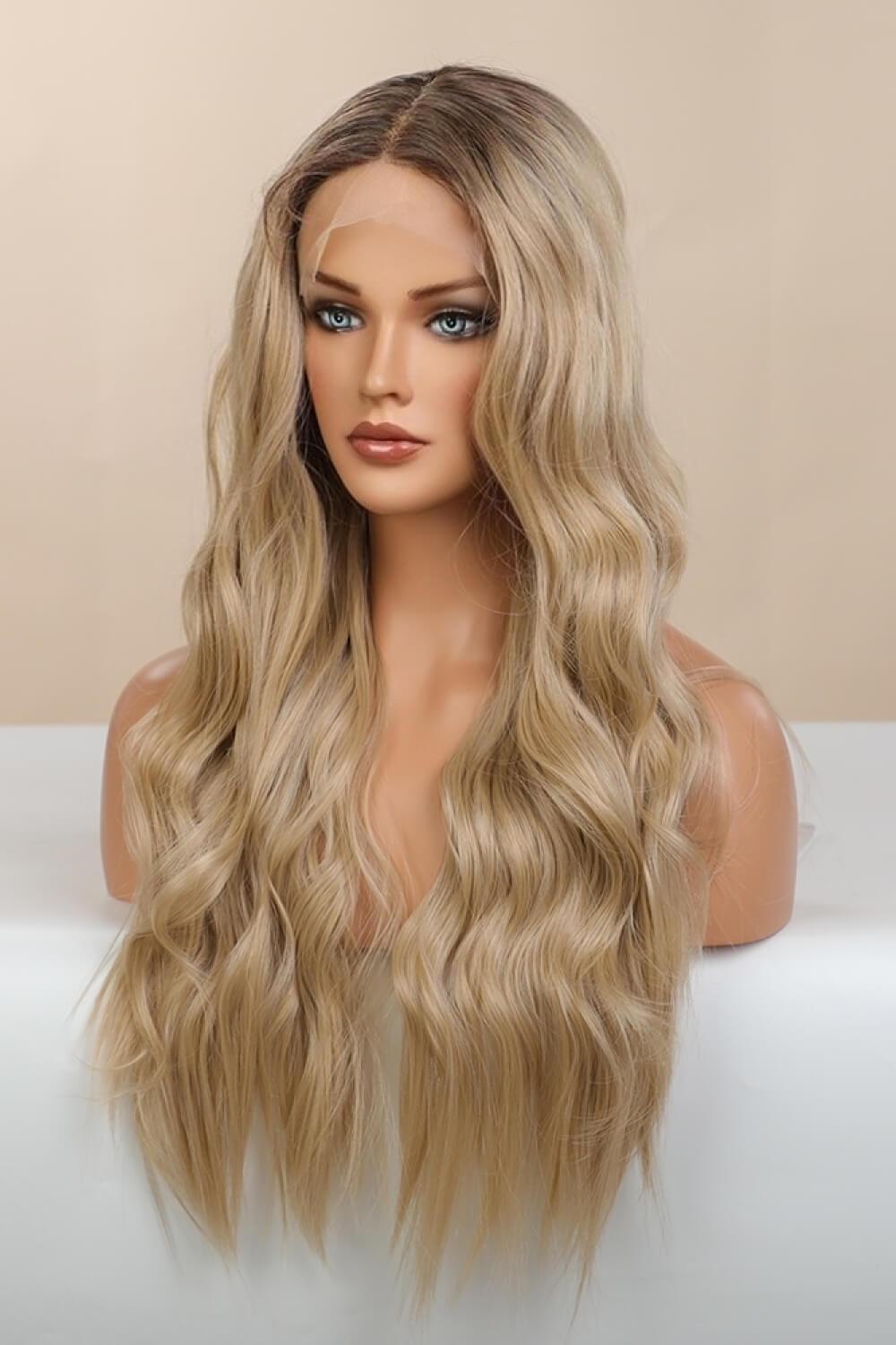 26'' Blonde Ombre Long Wave Lace Front Wig - MXSTUDIO.COM