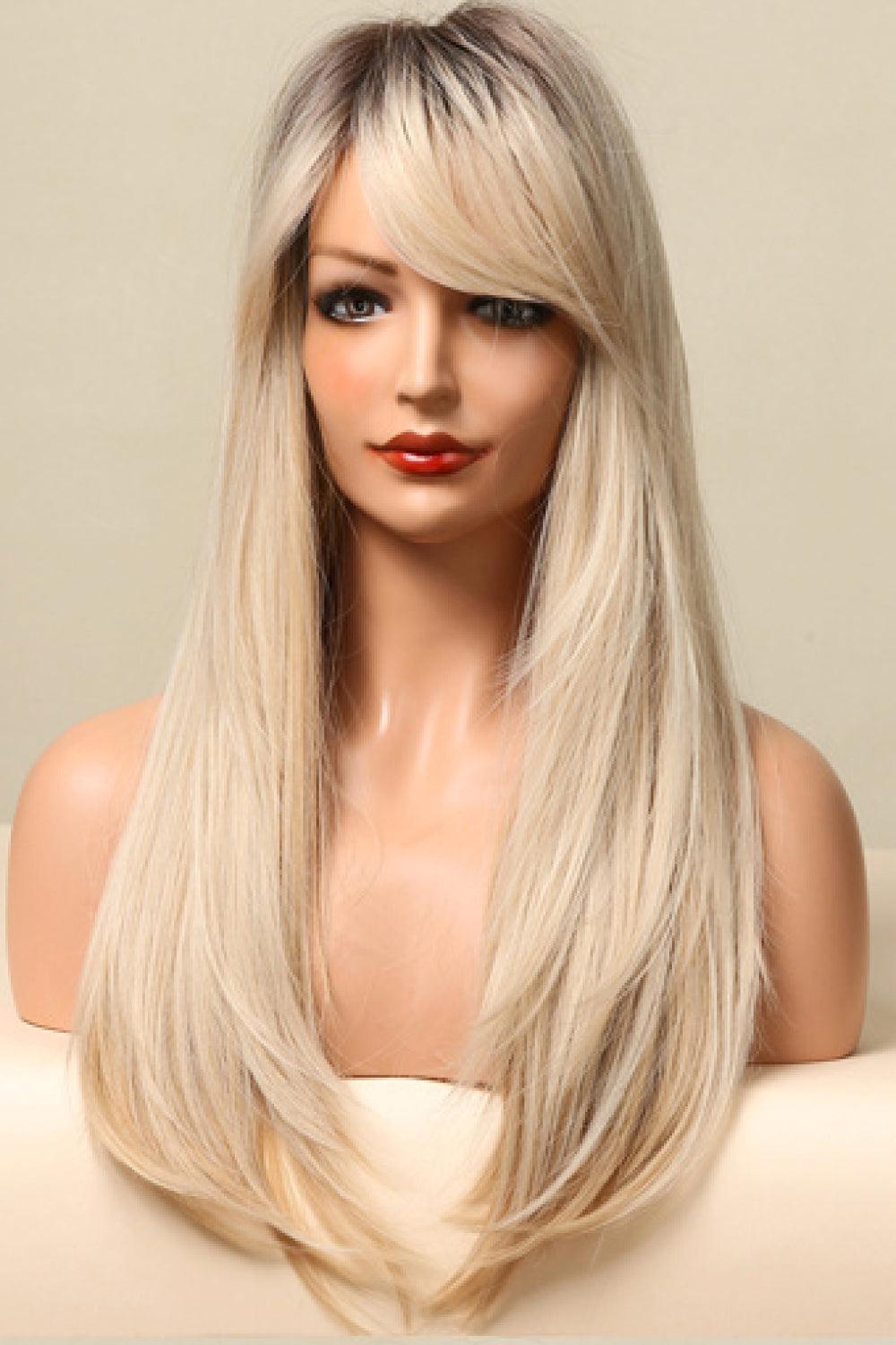 26'' Blonde Ombre Wavy Full Machine Wig - MXSTUDIO.COM