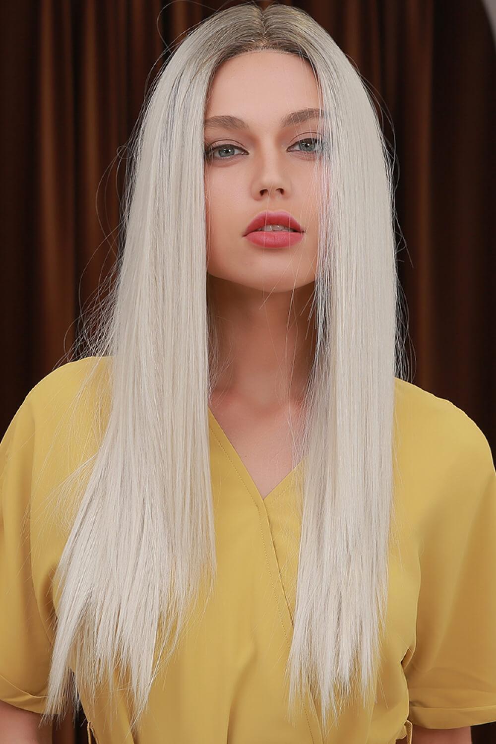 26" Blonde Straight Lace Front Wig - MXSTUDIO.COM