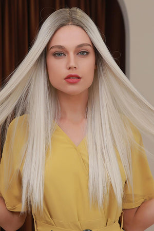 26" Blonde Straight Lace Front Wig - MXSTUDIO.COM