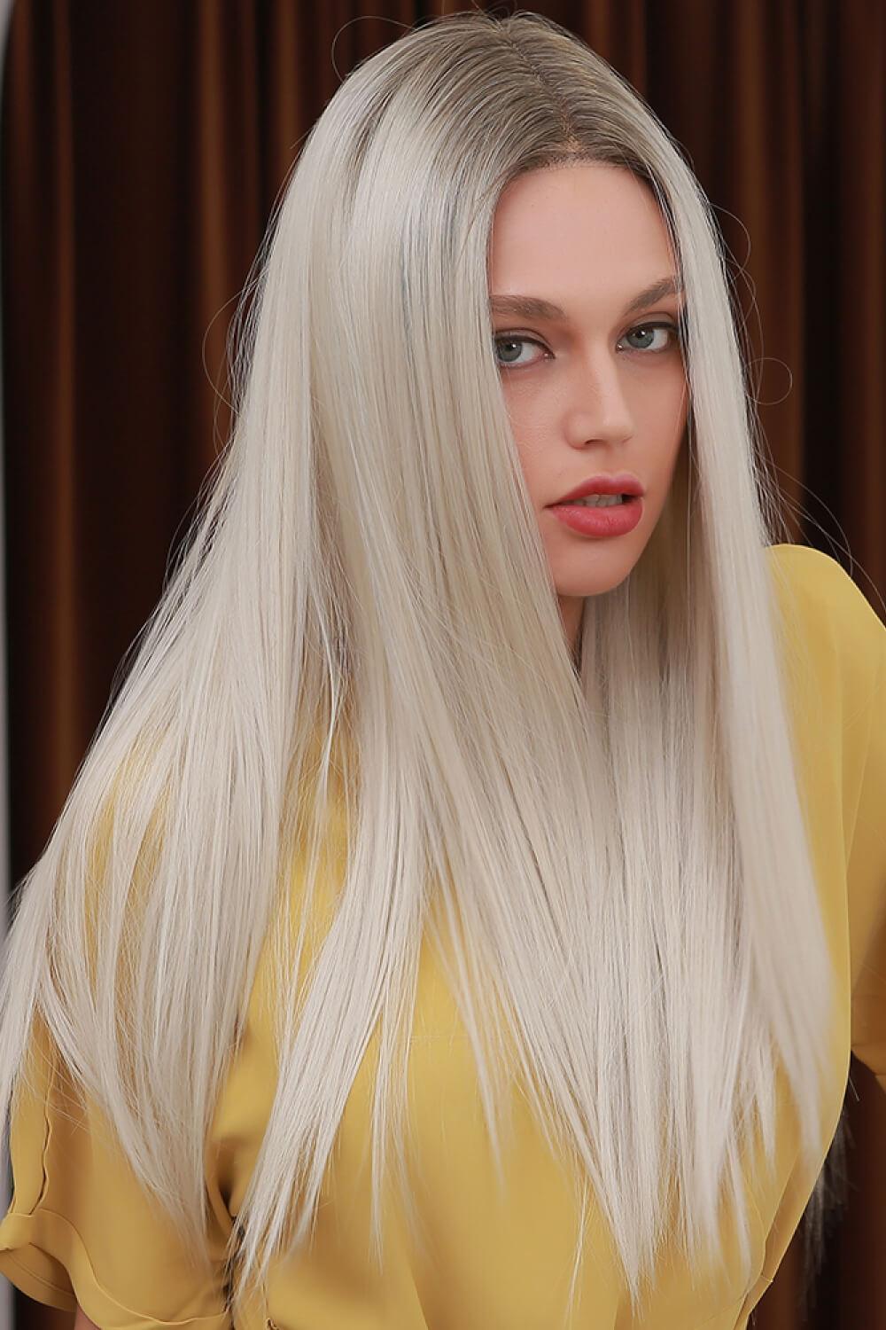 26" Blonde Straight Lace Front Wig - MXSTUDIO.COM