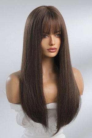 26'' Brown Long Straight Full Machine Wig - MXSTUDIO.COM