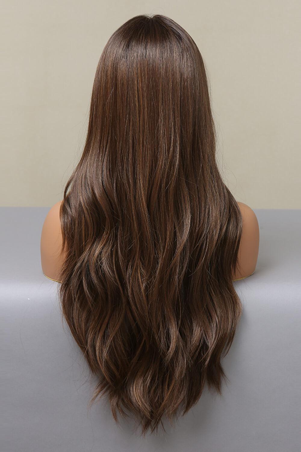 26" Brown Long Wavy Lace Front Wig - MXSTUDIO.COM
