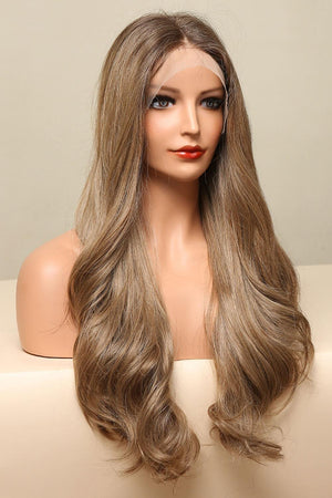 26" Golden Brown Wavy Lace Front Wig - MXSTUDIO.COM