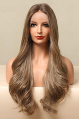 26" Golden Brown Wavy Lace Front Wig - MXSTUDIO.COM