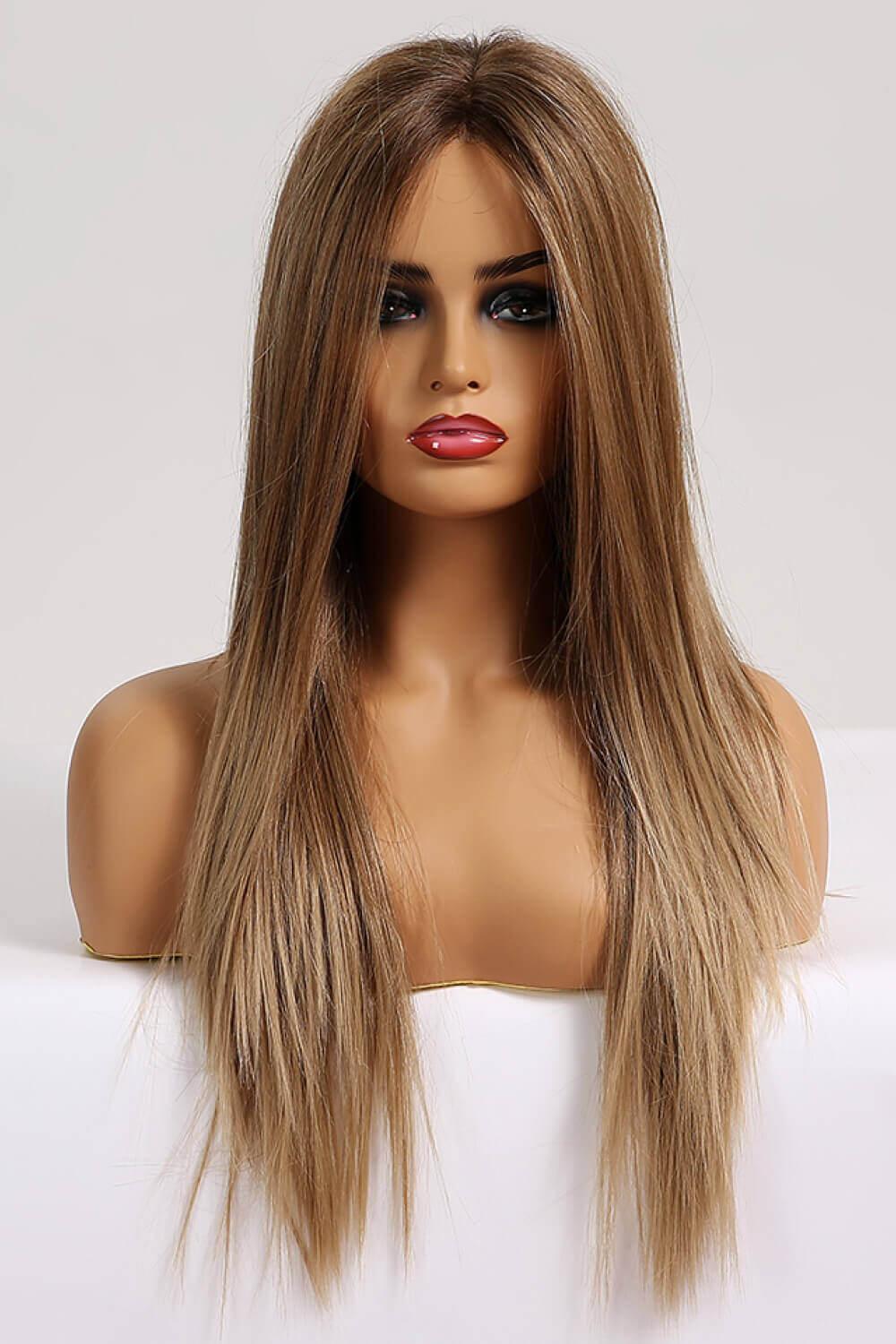 26'' Light Brown Straight Lace Front Wig - MXSTUDIO.COM