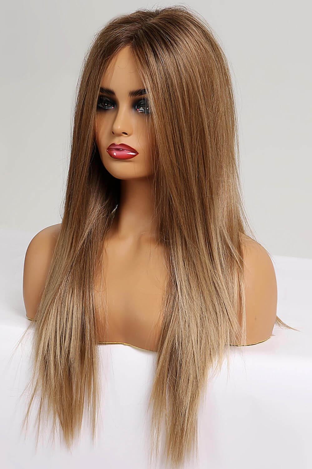 26'' Light Brown Straight Lace Front Wig - MXSTUDIO.COM