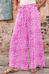 Wild Chic Leopard Print Palazzo Pants