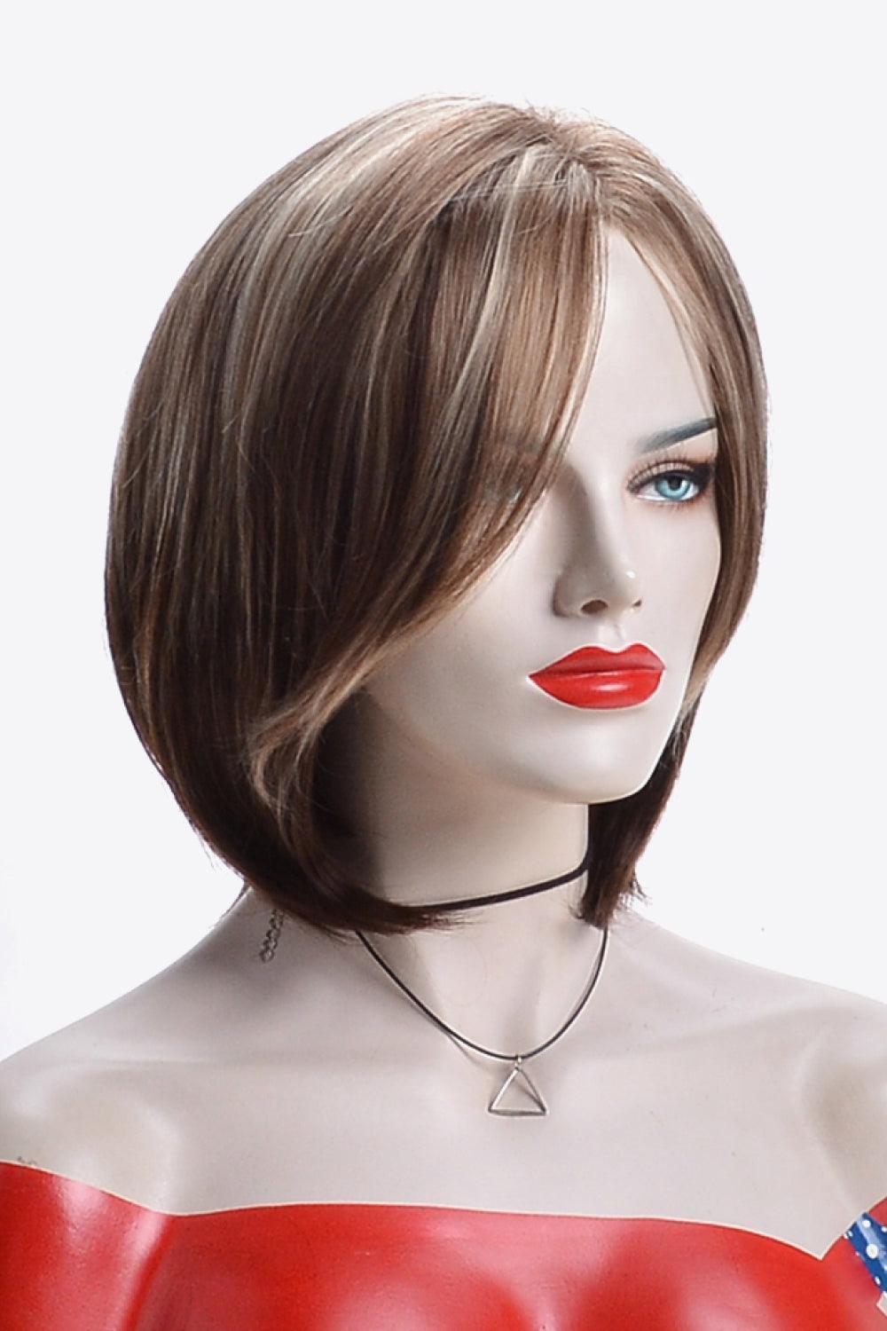 6'' Brown Short Wave Full Machine Wig - MXSTUDIO.COM