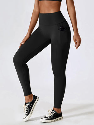 Active And Practical Slim Fit Leggings With Pockets - MXSTUDIO.COM