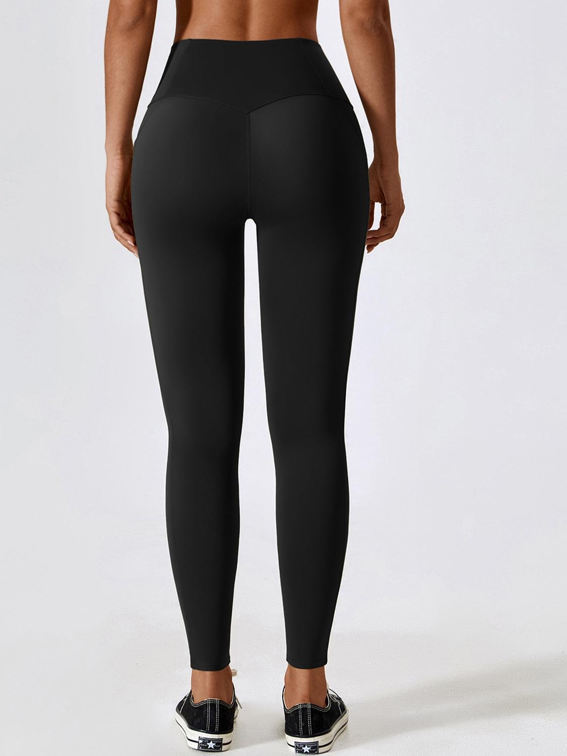 Active And Practical Slim Fit Leggings With Pockets - MXSTUDIO.COM