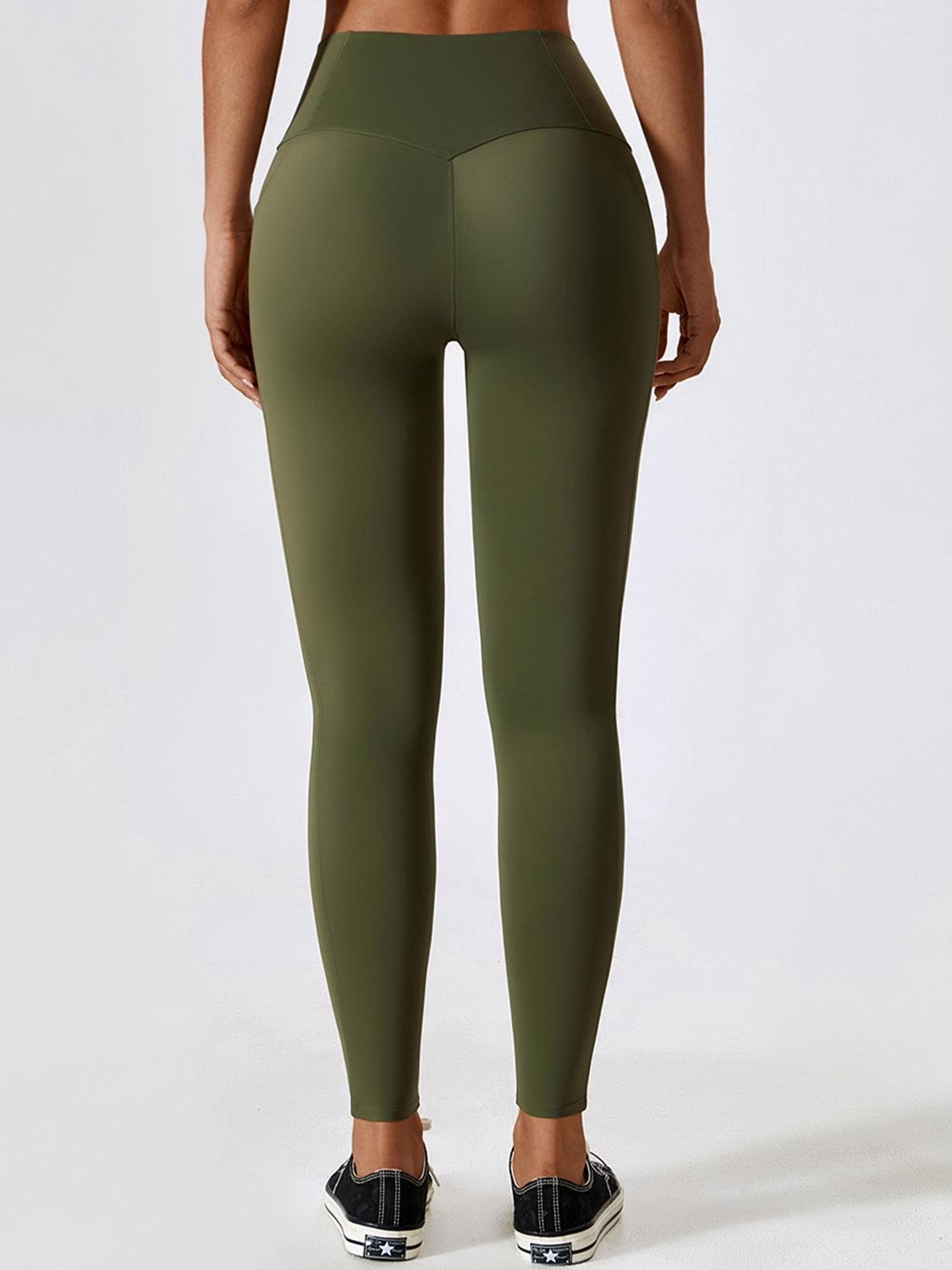 Active And Practical Slim Fit Leggings With Pockets - MXSTUDIO.COM