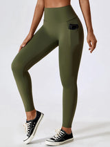 Active And Practical Slim Fit Leggings With Pockets - MXSTUDIO.COM