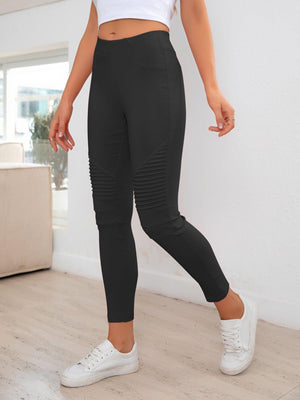 Active High Waist Ribbed Leggings - MXSTUDIO.COM