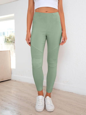 Active High Waist Ribbed Leggings - MXSTUDIO.COM