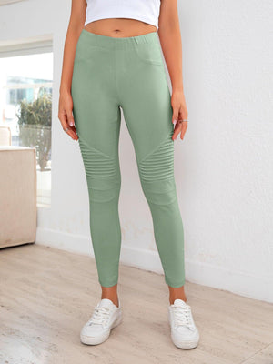 Active High Waist Ribbed Leggings - MXSTUDIO.COM