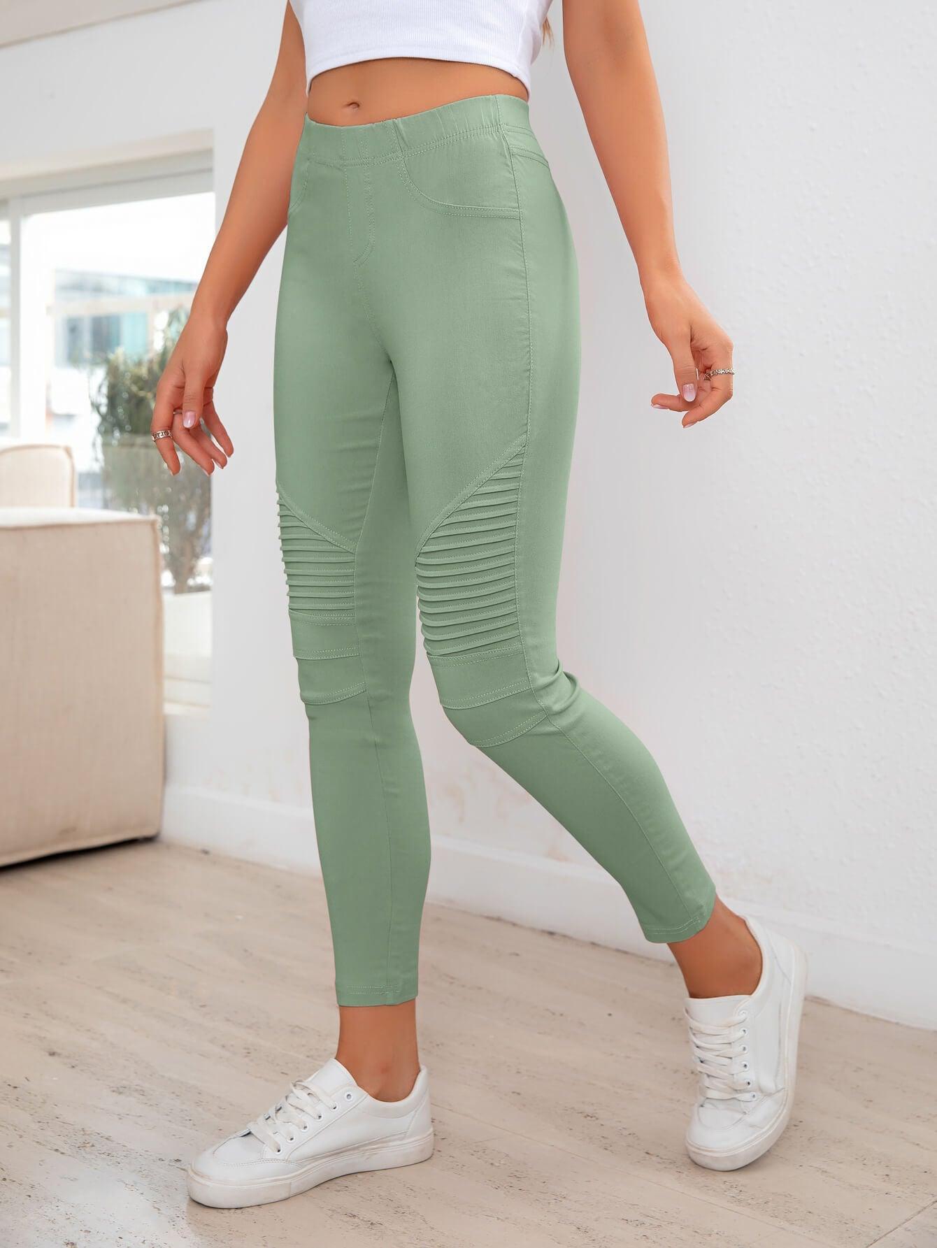 Active High Waist Ribbed Leggings - MXSTUDIO.COM