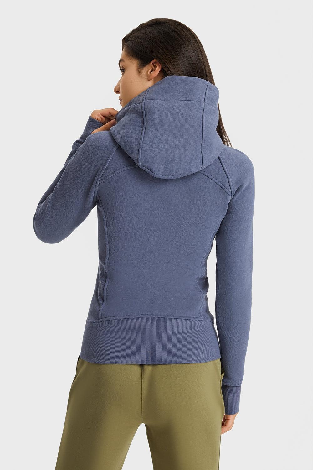 Active Hoodie with Distinctive Stitching - MXSTUDIO.COM