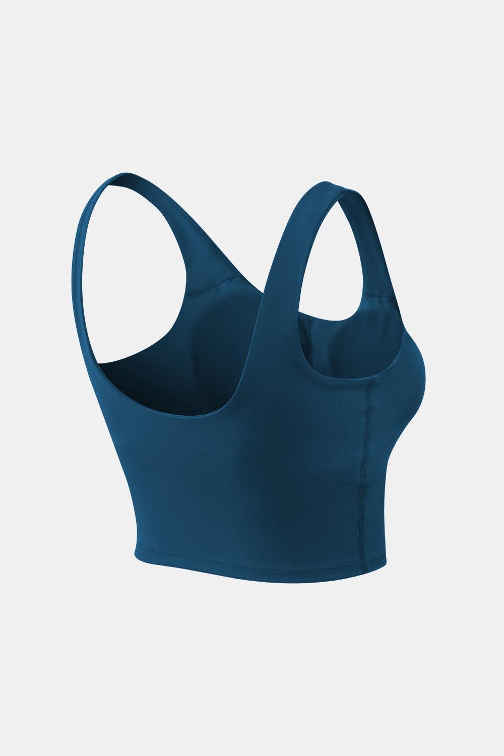 Activewear Essential Scoop Neck Active Crop Tank - MXSTUDIO.COM