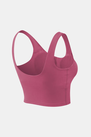 Activewear Essential Scoop Neck Active Crop Tank - MXSTUDIO.COM