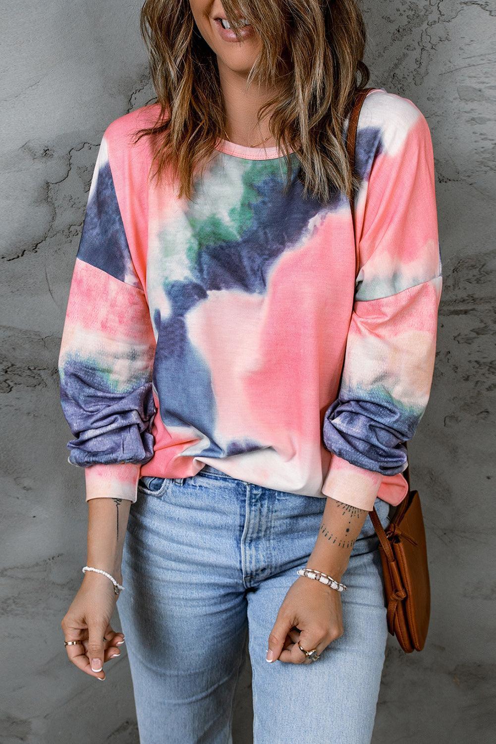 Add Color To Your Life Tie-Dye Long Sleeve T-Shirt - MXSTUDIO.COM