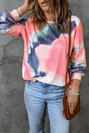 Add Color To Your Life Tie-Dye Long Sleeve T-Shirt - MXSTUDIO.COM