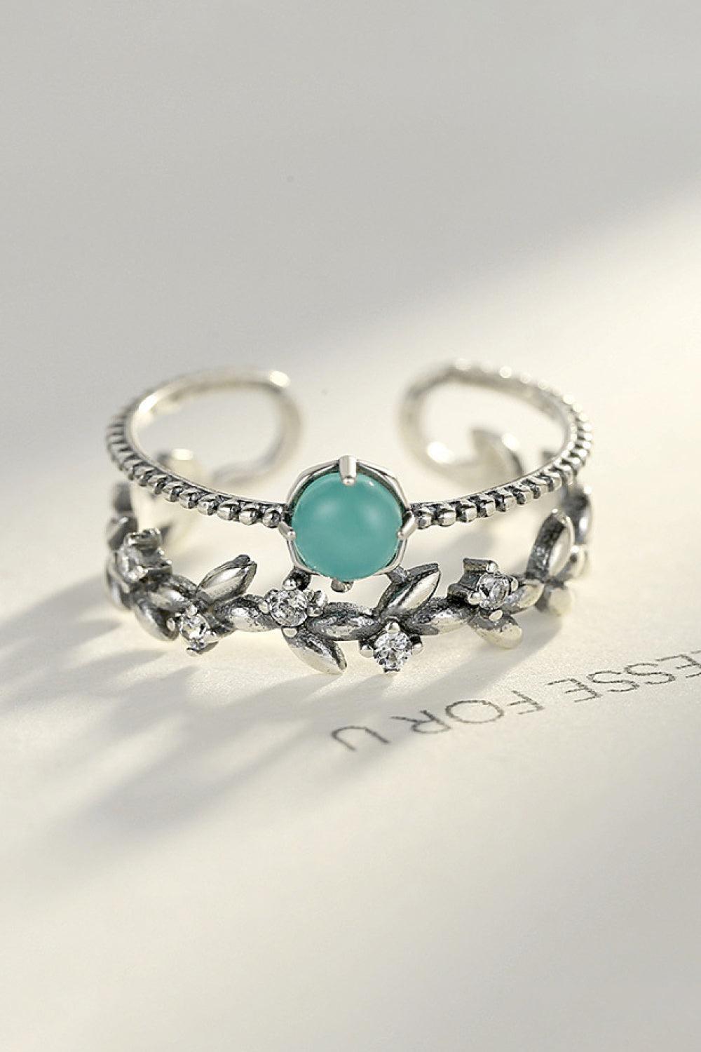 Admire Moments Contrast Double-Layered Open Ring - MXSTUDIO.COM