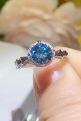 Admired 1 Carat Moissanite Cluster Ring - MXSTUDIO.COM