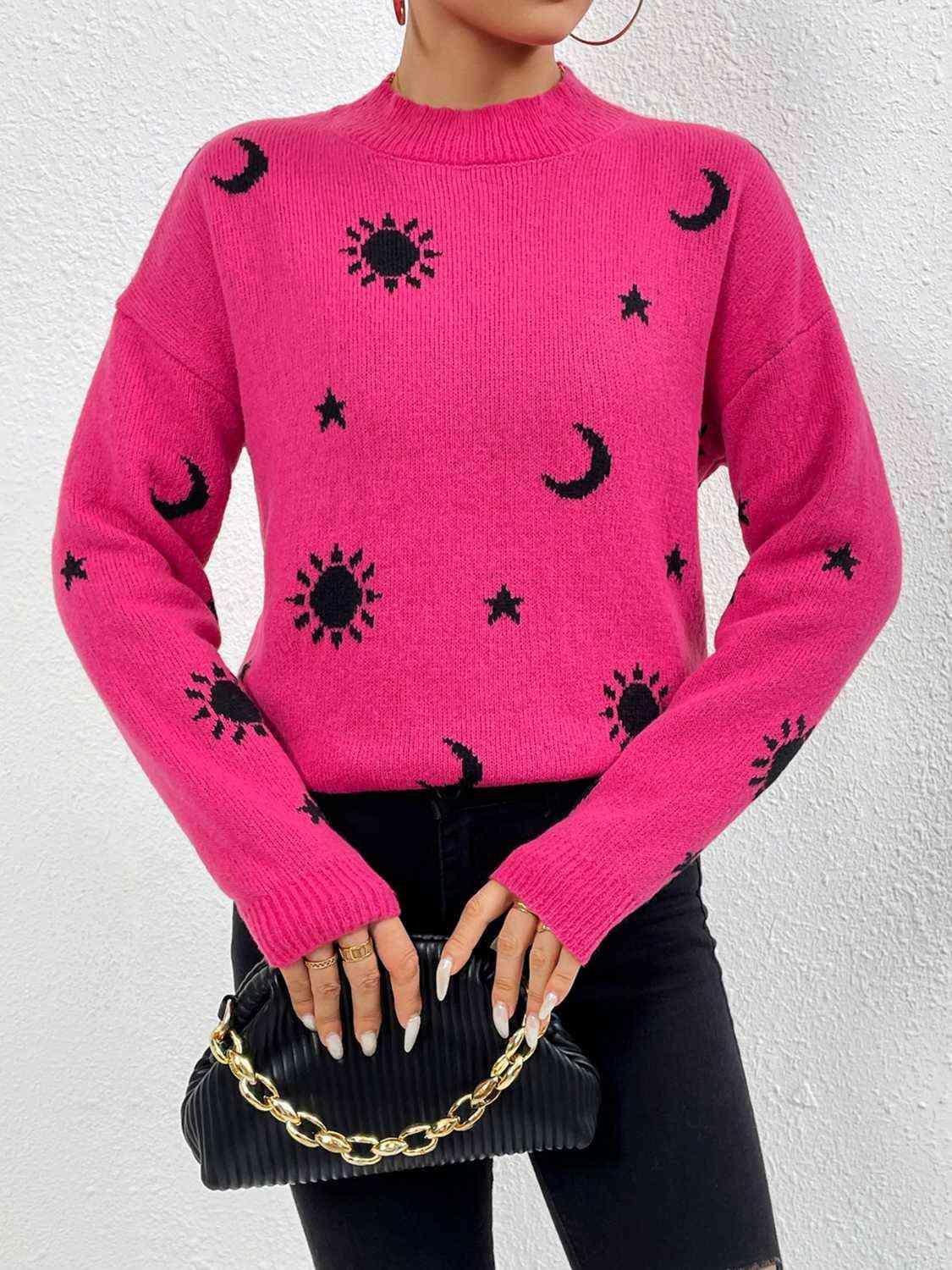 Adorable Comfort Crew Neck Knit Pullover Sweater-MXSTUDIO.COM