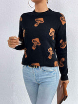 Adorable Comfort Crew Neck Knit Pullover Sweater-MXSTUDIO.COM