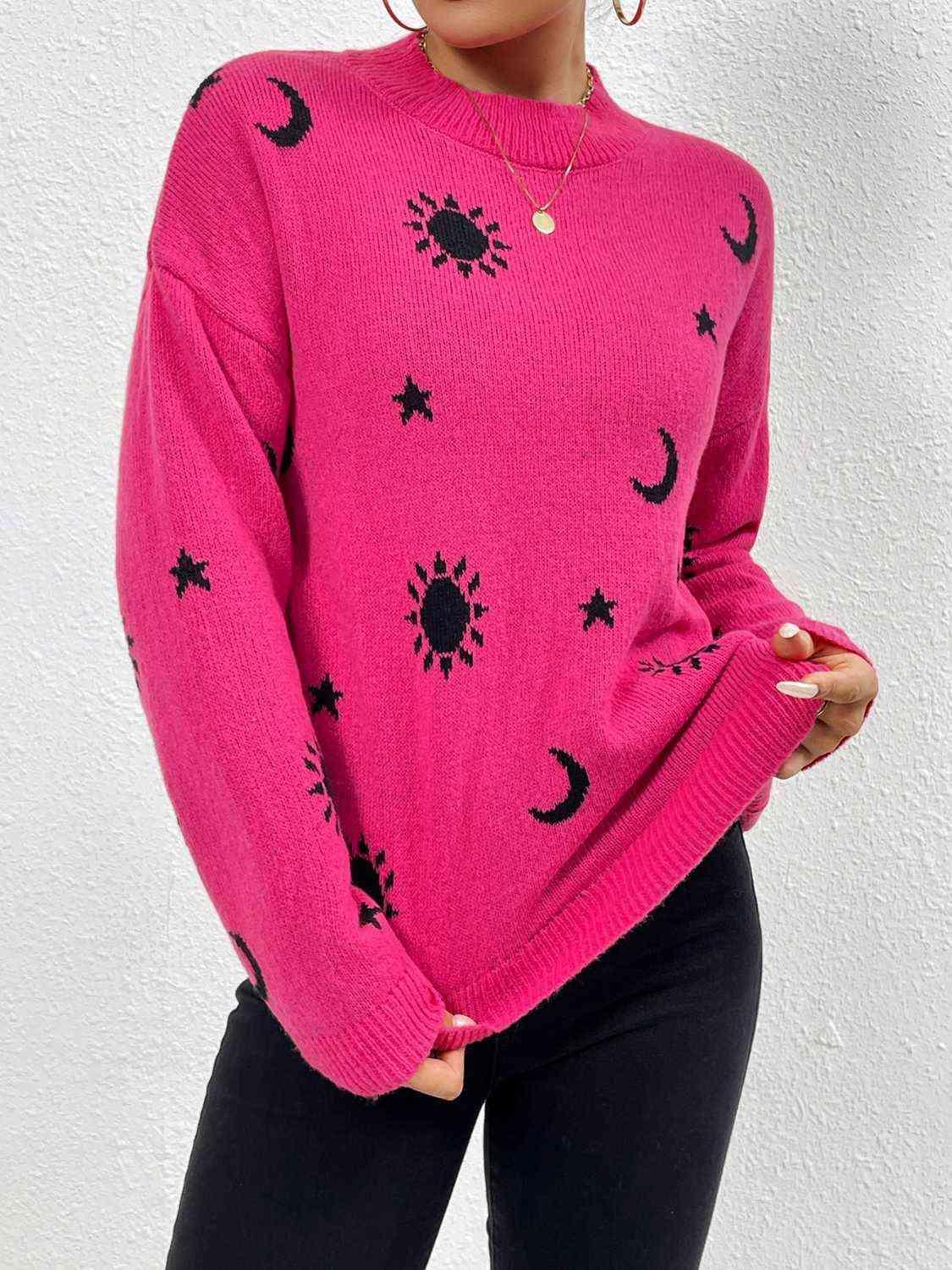 Adorable Comfort Crew Neck Knit Pullover Sweater-MXSTUDIO.COM