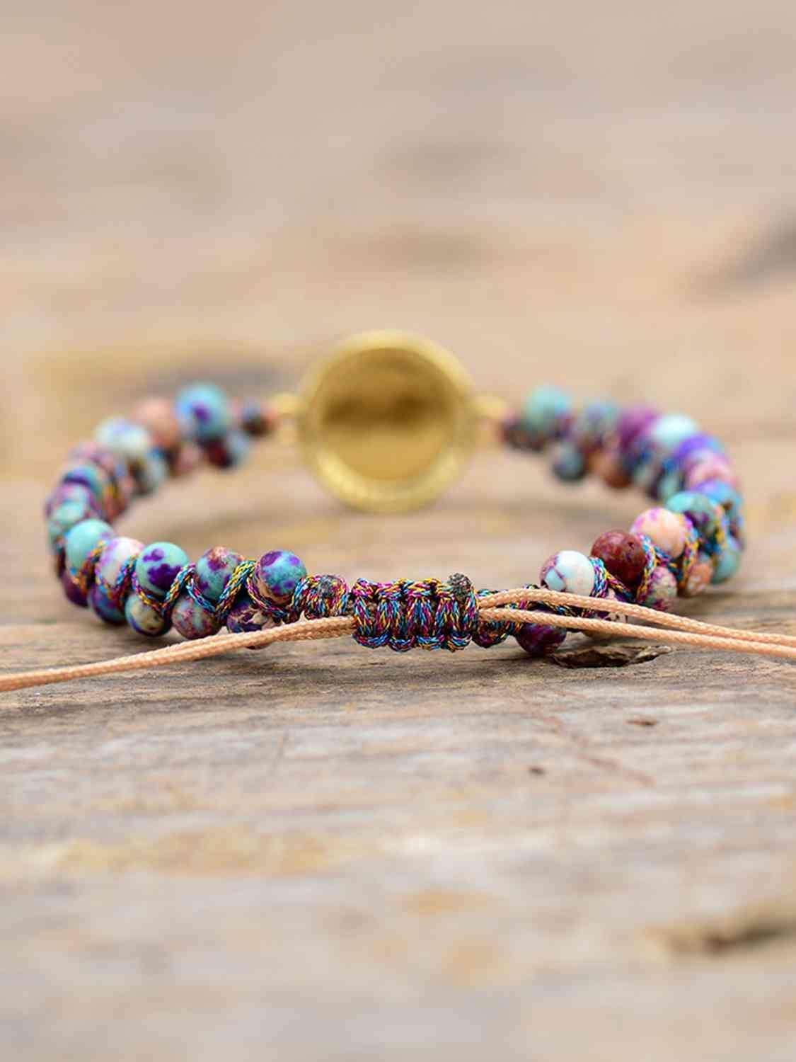 Affable Imperial Jasper And Opal Bead Bracelet-MXSTUDIO.COM