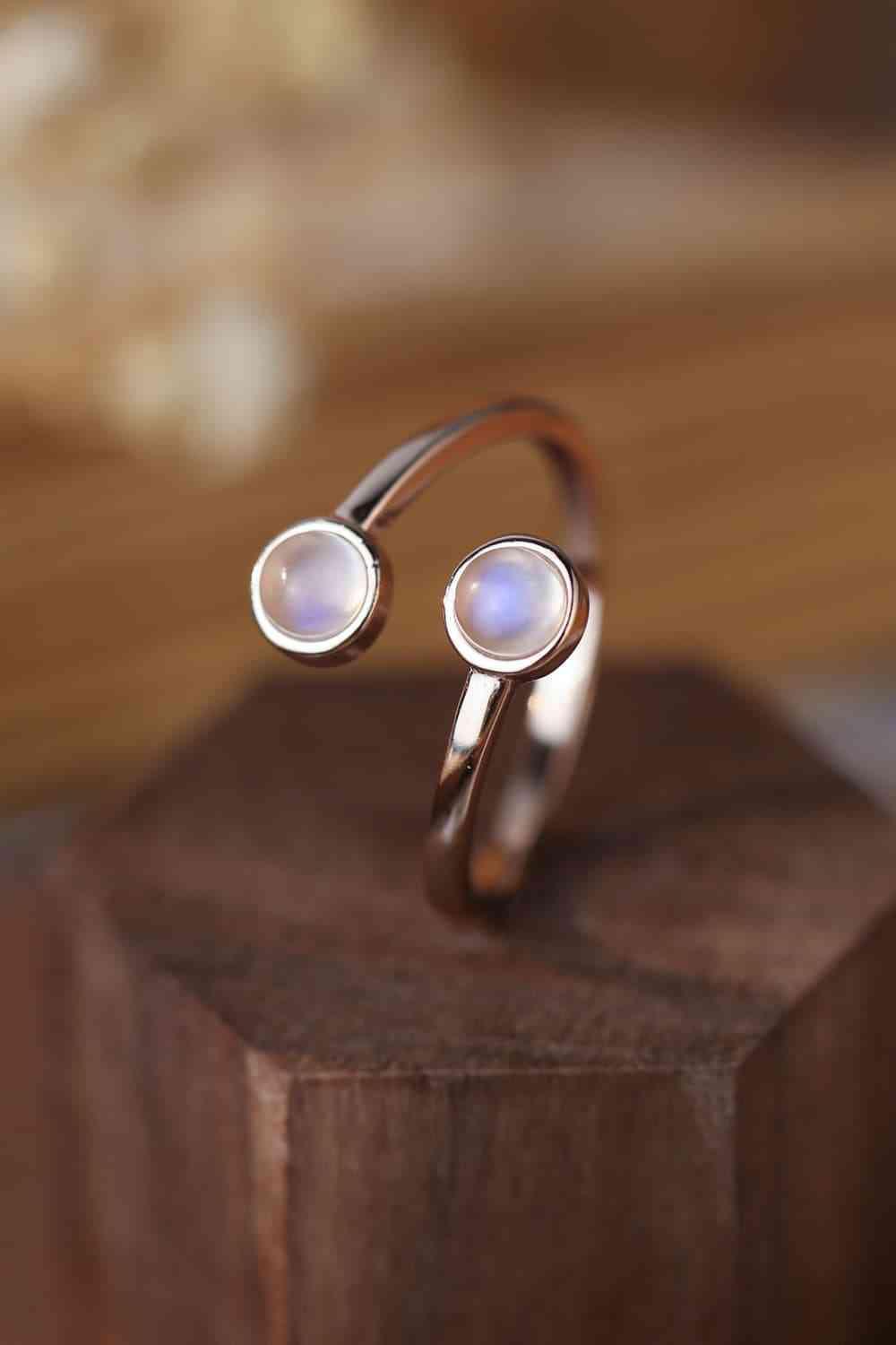 Affectionate Icon Natural Moonstone Toi Et Moi Ring-MXSTUDIO.COM