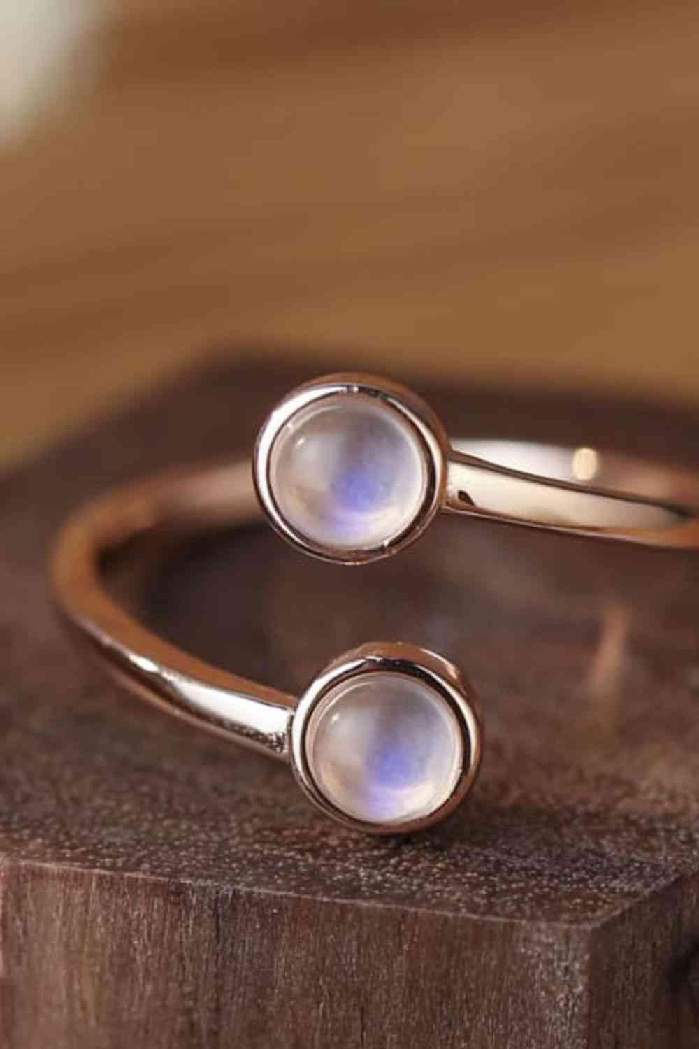 Affectionate Icon Natural Moonstone Toi Et Moi Ring-MXSTUDIO.COM