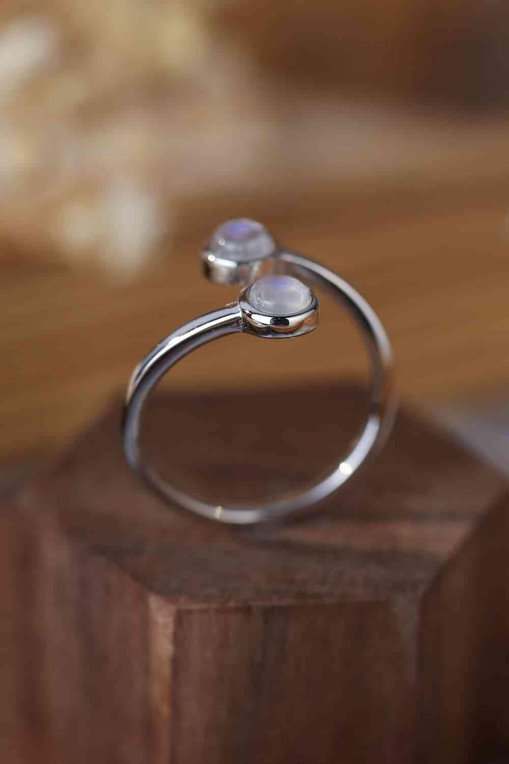 Affectionate Icon Natural Moonstone Toi Et Moi Ring-MXSTUDIO.COM