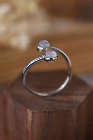 Affectionate Icon Natural Moonstone Toi Et Moi Ring-MXSTUDIO.COM